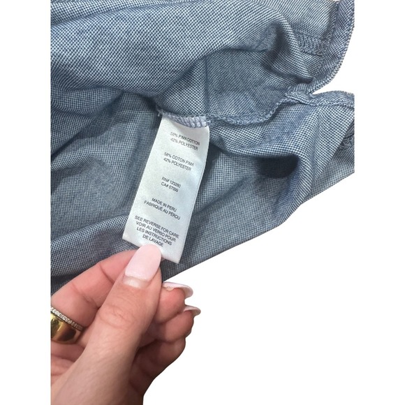 Travis Mathew Polo Shirt Size S Blue Floral Pocket Golf Casual Short Sleeve - Picture 4 of 4